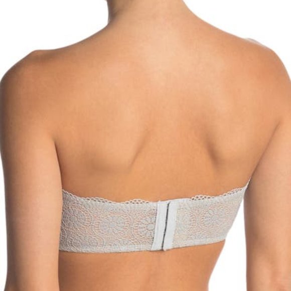 Free People Starla Underwire Convertible Lace Bra Skies Blue Gray - Picture 4 of 14